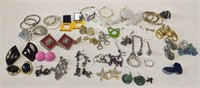 (W) Large alot of Earrings, various styles, hoop,
