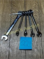 OPEN END RATCHETING COMBO WRENCH SET