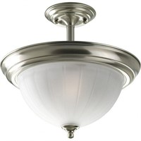 Progress Lighting Melon Glass 2-Light Flush Mount