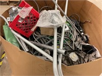4' X 3' LARGE CARDBOARD BOX FULL OF ASSORTED WIRE
