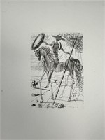 Salvador Dali (1904-1989) "Don Quixote de La