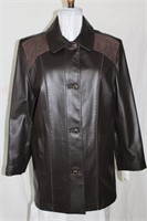 Brown leather jacket size medium Retail 750.00