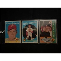 (3) Vintage Robin Roberts Cards
