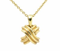 18K Gold Tiffany Signature Necklace