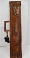 Hand Tooled Leather Reiner Cue Stick Case