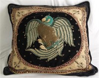 Vintage Burmese Pillow with beads