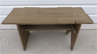 Painted Wood Decorative Bench