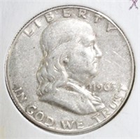 1963-D Franklin Half Dollar XF