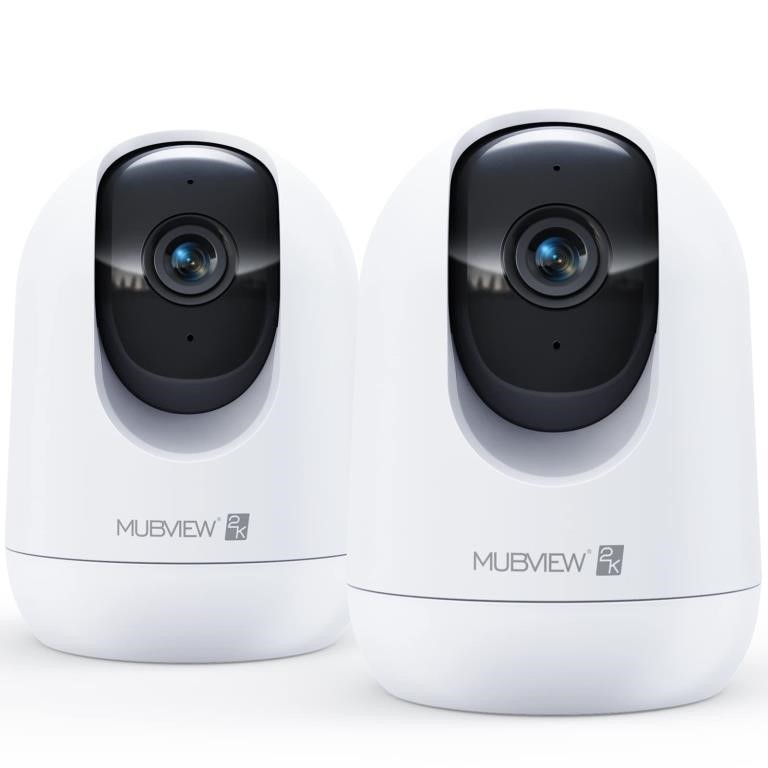 MUBVIEW Cameras for Home Security, 2,4G WiFi 2K In
