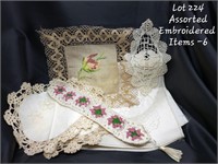 Assorted Embroidered Items