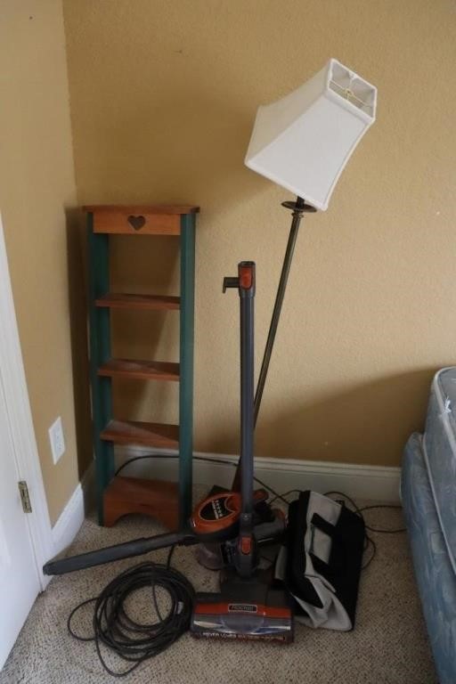 Vacuum, Floor lamp, Shelf