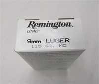 50 Rounds 9mm Remington AMMO - NO SHIP