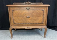 Antique Oak Console / Bar Cabinet
