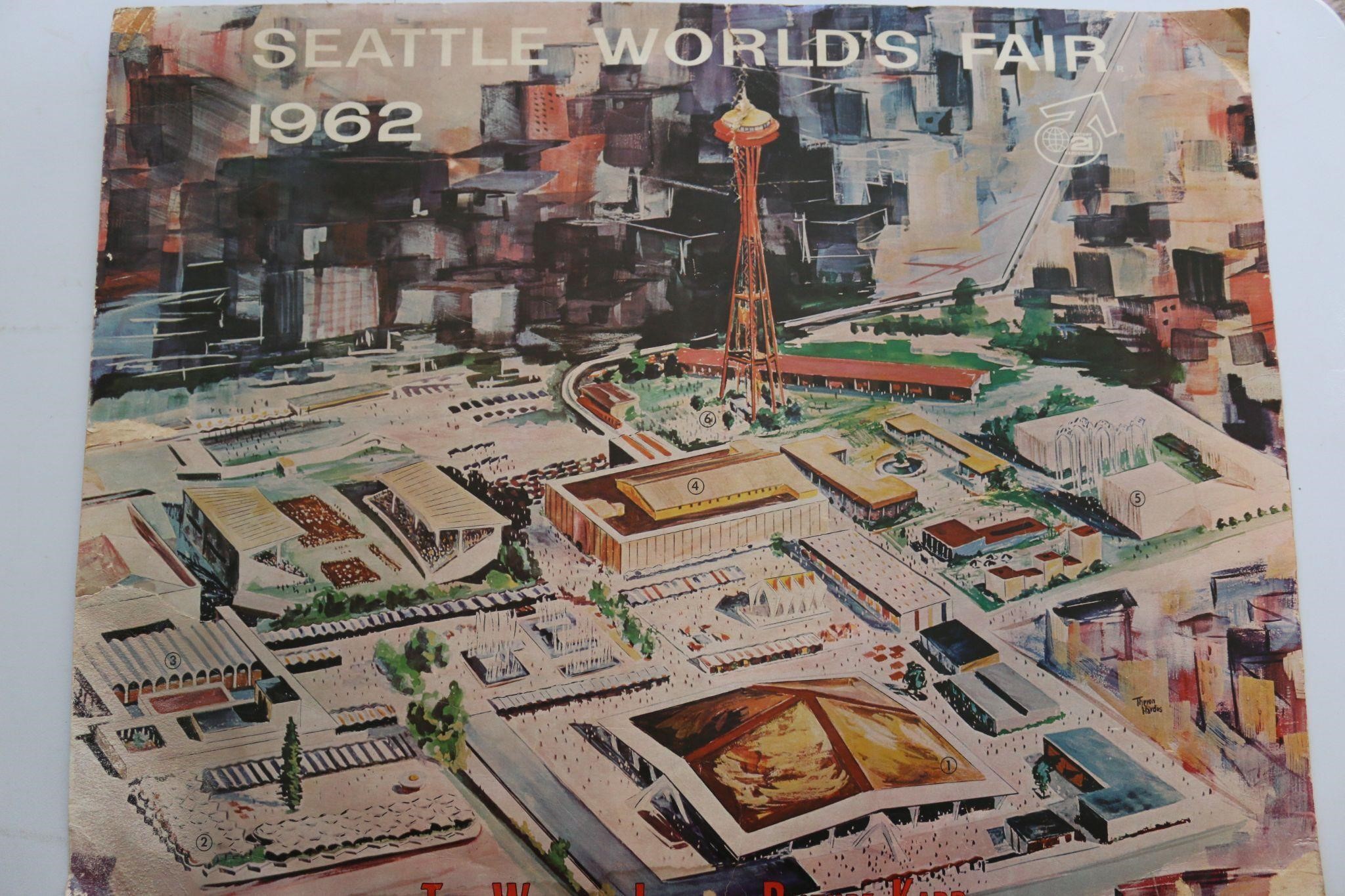 1962 Seattle World's Fair Giant Postcard