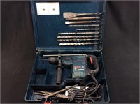 Bosch Hammer Drill W/ Drill Bits And Case
