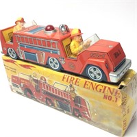 Vintage 1950’s Amico Fire Engine Made In Japan