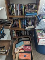 Books on Shelf and In Box