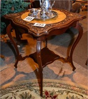 Unusual, interestingly carved square table