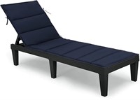 Navy Blue Outdoor Chaise Lounge Folding