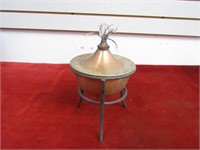 Vintage mid century patio table top torch.