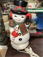 ELECTRIC LIGHTED SNOWMAN