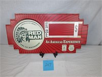 Red Man Chewing Tobacco Display Sign