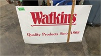 Double sided Watkins sign metal