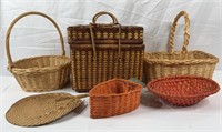 VTG Wicker Picnic Basket, Gathering Baskets &