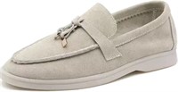 (Used - Size: 9 - beige) Platform Loafers for