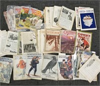 Group antique sporting magazines: Hunter-Trader-