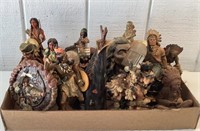 Lot of Assorted native American figures