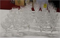 37pc Stemware Crystal Renmore by Galway and