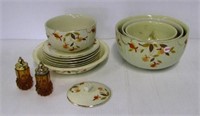 Vintage Hall's Superior dishes including set of