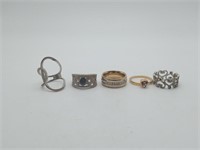 Sterling silver & Costume Jewelry rings