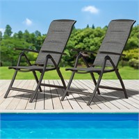 Domi Patio Outdoor Sling Chairs Set of 2