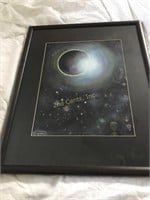 Original Watercolor 'Diamond Ring Eclipse'