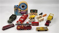 ASSORTED VINTAGE DIECAST, BATMAN CLOCK