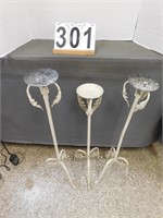 Candle Holders 30" 33" & 35" Tall