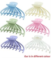 6Pack Large "Octopus" Hair Claw"