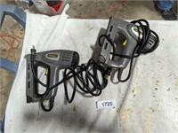 (2) Stanley Electric Staplers