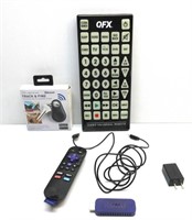 Large Remote, Roku, Blue Tooth Key Finder