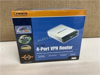 LINKSYS 4 PORT VPN ROUTER FACTORY SEALED IN