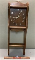 NICELY HANDMADE PINE WALL MOUNT CLOCK