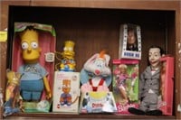 Doll Collection 19" Bart Simpson, Pee Wee Herman,