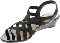 (U) LifeStride womens Yung Strappy Wedge Sandals W