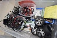 Tote of R/C Car Parts