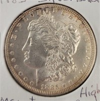 1885 Morgan Silver Dollar, Higher Grade