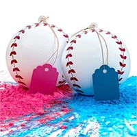 Gender Reveal Baseball Set - (1 Blue Ball, 1 Pink