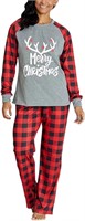 Women's IFFEI Xmas Long Sleeve PJs x2