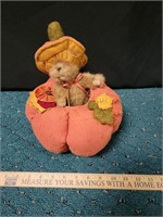 Boyds Bears Home Bear in a Pumpkin Fall Halloween